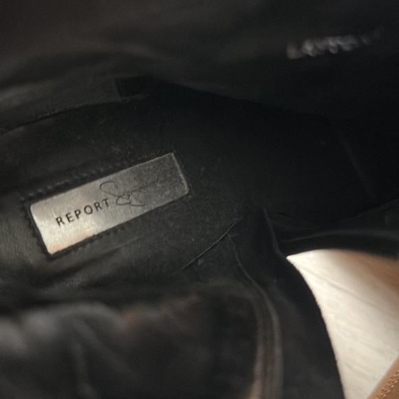 Black suede platform zipper booties 7.5 - Picture 5 of 7